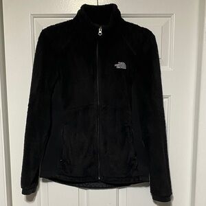 The North Face Women's Black Teddy Fleece Jacket Full Zip - Size Small